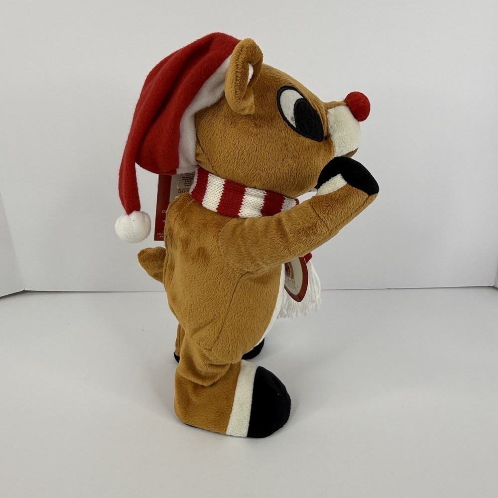 Gemmy Rudolph the Red Nosed Reindeer 12" Side Stepper Animated Plush NWT - Picture 4 of 8
